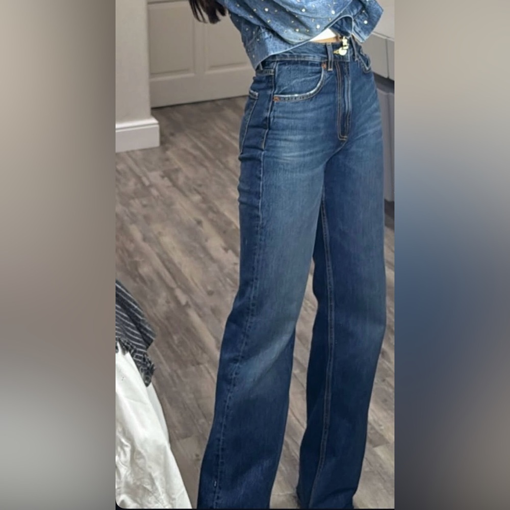 NWT Zara high waist full length jeans